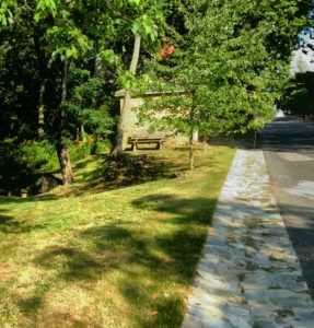 Drainage swale completed along the Village Green in Waterford VA