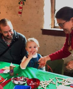 Ornament making at the John Wesley Church