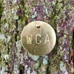 wca tree tag to identify trees planted by the waterford citizens' association